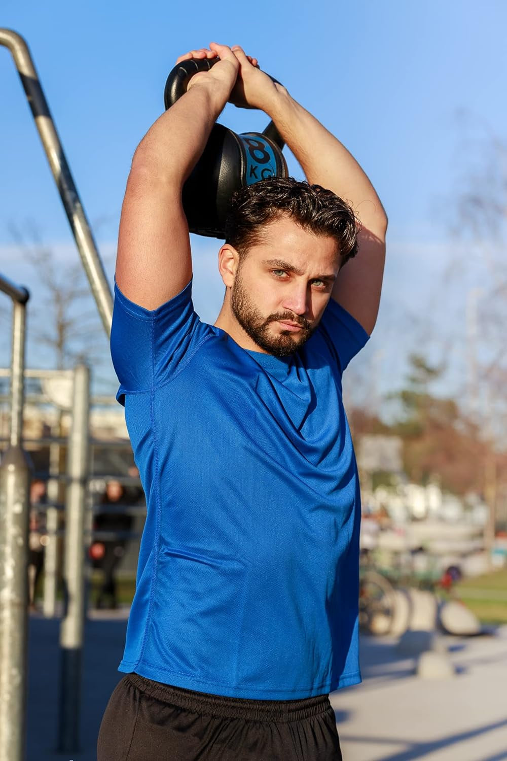 Frueo Men's 1/3 Pack Quick-Dry Moisture-Wicking Short Sleeve Athletic T-Shirts