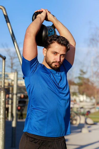 Frueo Men's 1/3 Pack Quick-Dry Moisture-Wicking Short Sleeve Athletic T-Shirts